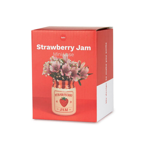 Mini florero Strawberry Jam rojo cerámica 12,5 cm - BalvI