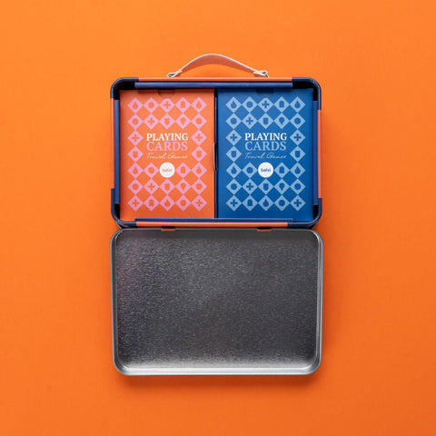 Juego de viaje Playing Cards en caja metálica - Balvi