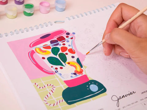 Kit creativo pintura por números  - Calendario 2027 Frutas y Verduras – La Petite Épicerie