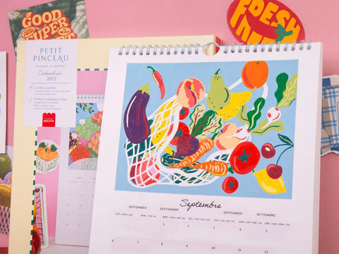 Kit creativo pintura por números  - Calendario 2027 Frutas y Verduras – La Petite Épicerie