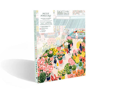 Kit creativo pintura por números Flower Market – ilustración de Zaze Art | La Petite Épicerie