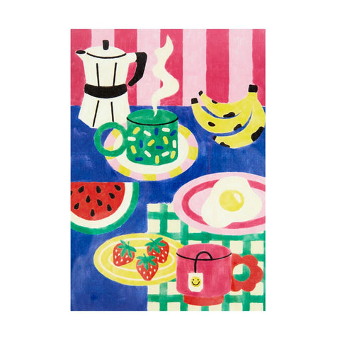 Kit De pintura por números - "Le Petit-Déjeuner" - Balvi