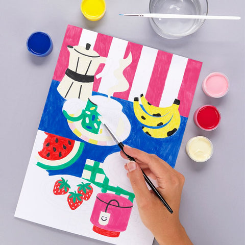 Kit De pintura por números - "Le Petit-Déjeuner" - Balvi