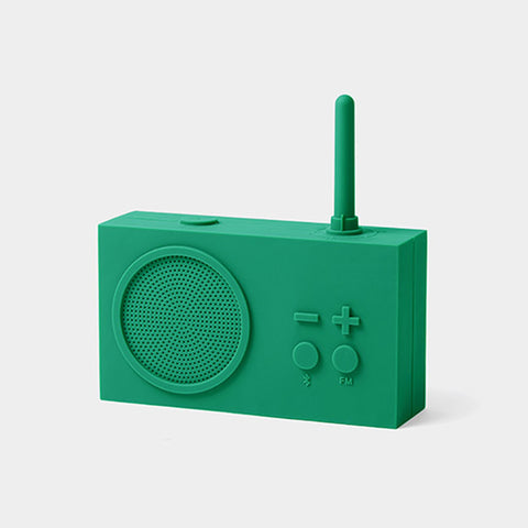 Radio FM y Altavoz Bluetooth® Tykho 3 Lexon - Green Emerald