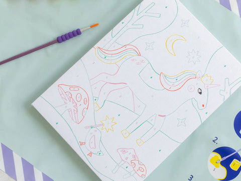 Kit creativo infantil Petit Pinceau Kids Licorne y Piou – La Petite Épicerie