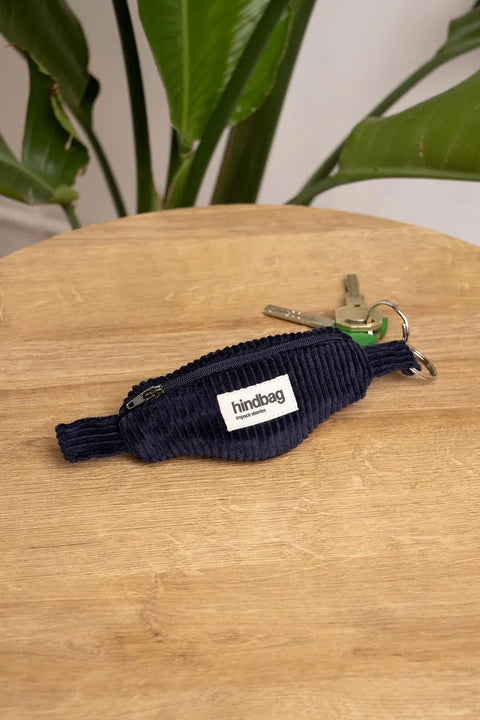 Llavero riñonera Côme Terciopelo Navy - Hindbag