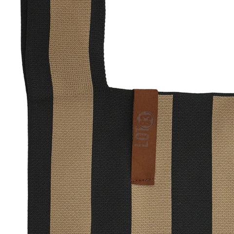 Bolso Shopper Loïs Taupe Black - Lot83