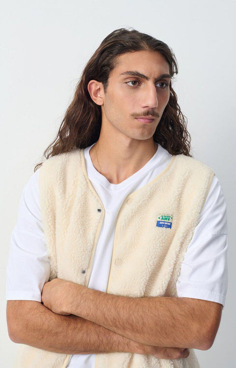 Chaqueta sin mangas Hoktown American Vintage - Ecru