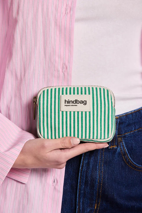 Monedero Lili Rayas verdes - Hindbag