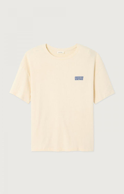 Camiseta hombre Ykobow - Ecru - American Vintage