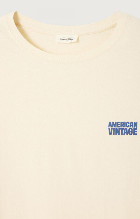 Camiseta hombre Ykobow - Ecru - American Vintage