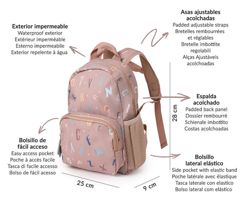 Mochila Infantil – Funny Letters – Tutete
