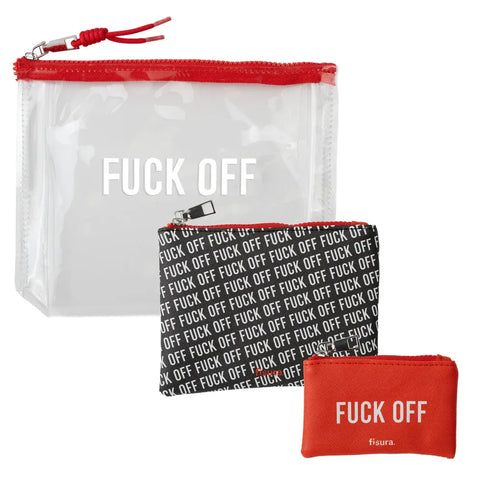 Set de 3 neceseres organizadores "Fuck off" - Fisura