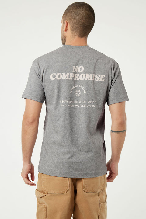 Camiseta Rive Droite Pigalle - No Compromise Gris Jaspeado
