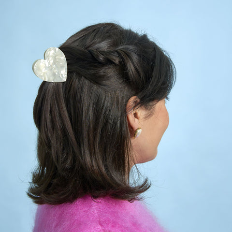Pinza de pelo “Corazón Blanco” – Coucou Suzette