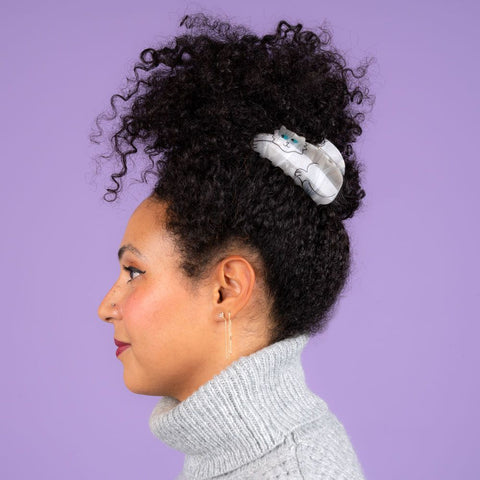 Pinza de pelo “Gato Gris” – Coucou Suzette