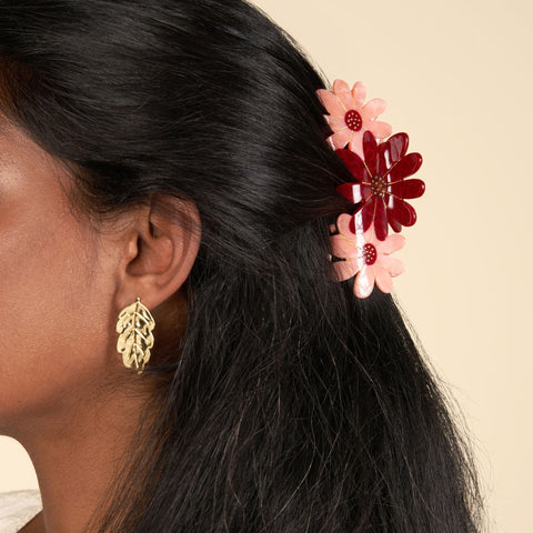 Pinza de pelo “Trio de flores rosas” – Coucou Suzette