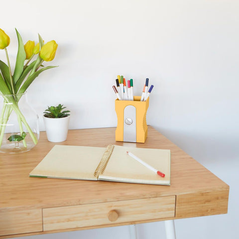 Portalápices en forma de sacapuntas naranja - Balvi