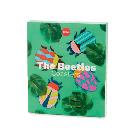 Posavasos "The Beetles" x4 colores – Balvi