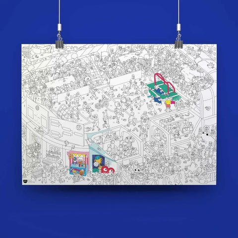 Poster XL “Goal” para colorear – OMY