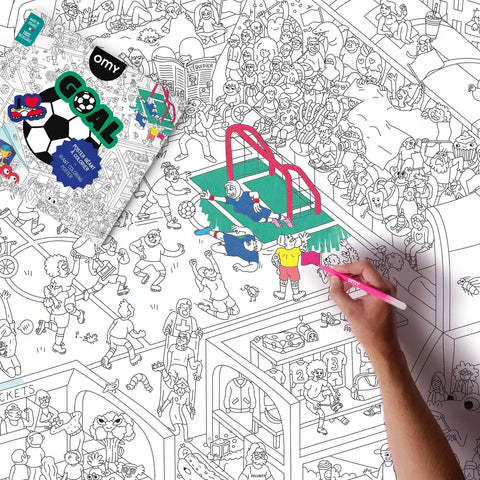 Poster XL “Goal” para colorear – OMY