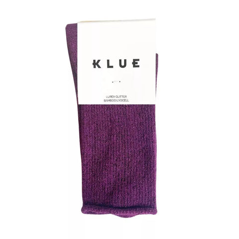 Calcetines Glitter Morado Lurex - Klue