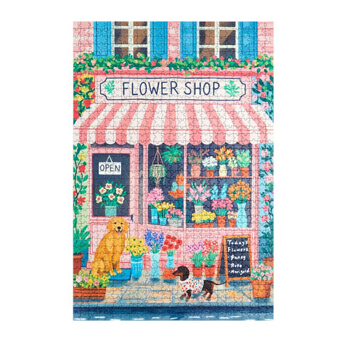 Puzzle 1000 piezas de cartón - Flower Shop - Balvi