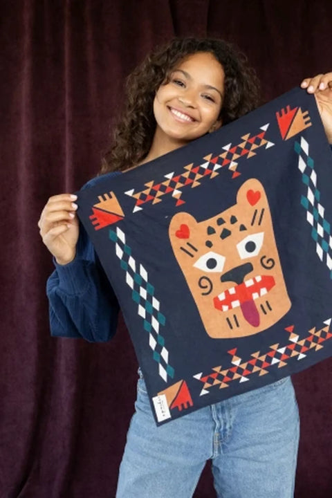 Bufanda Pequeña Manika Rajah - Rajah Navy