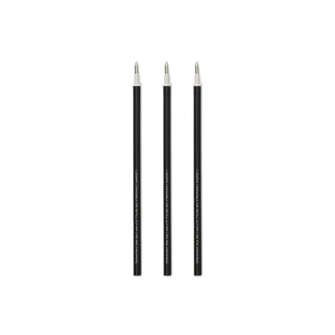 Set de 3 Recambios para Bolígrafo de Gel Borrable - Tinta Negra - Legami