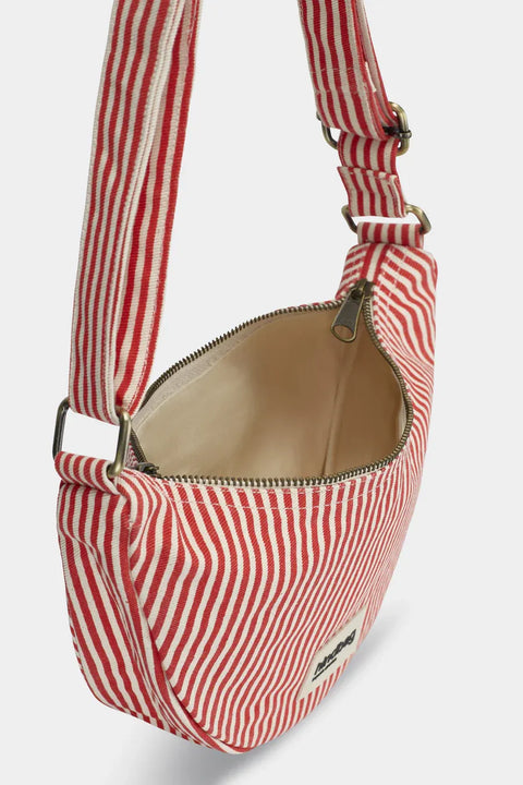 Riñonera Andrea con rayas Rojas - Hindbag