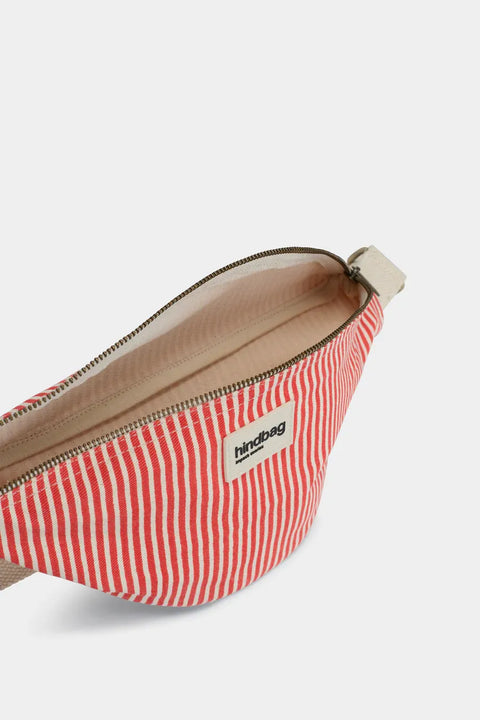 Riñonera Olivia con rayas Rojo - Hindbag
