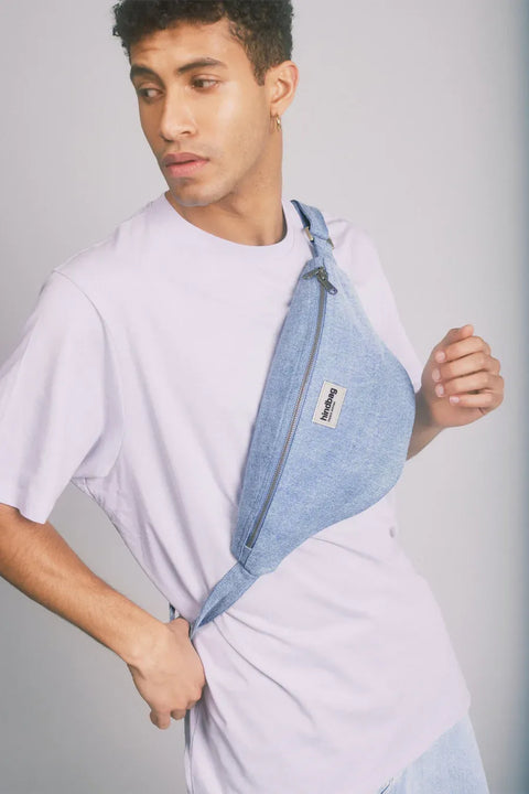 Riñonera Sasha Denim Azul - Hindbag