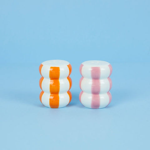 Set sal & pimienta Floats Naranja/Rosa - Balvi