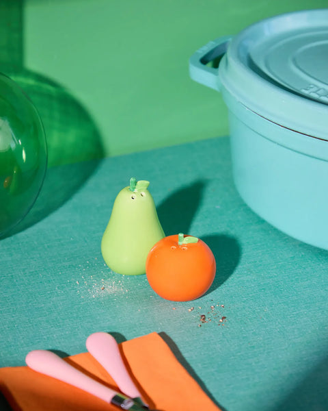 Set salero y pimentero “Naranja & Pera” – Fluid Market