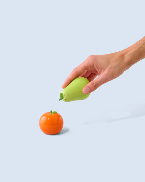 Set salero y pimentero “Naranja & Pera” – Fluid Market