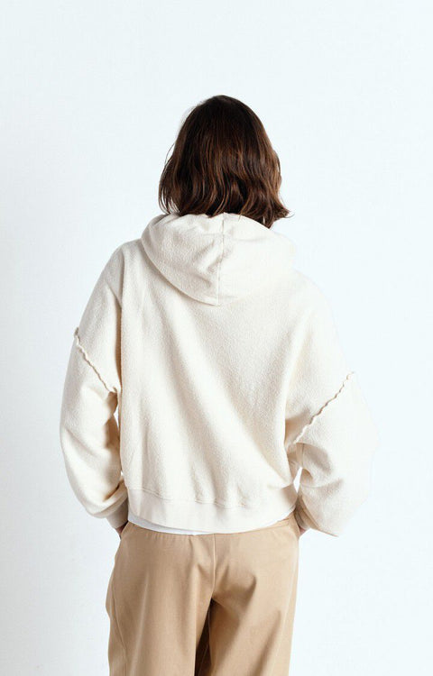 Sudadera con capucha mujer Bobypark Ecru - American Vintage