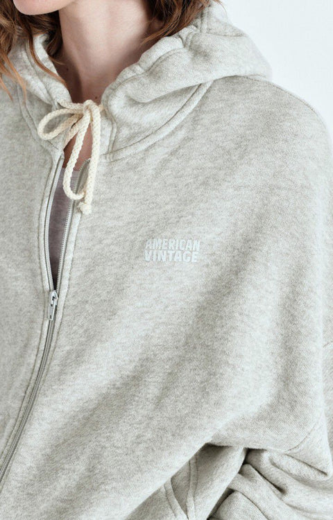 Sudadera con capucha mujer Kodytown Polaire Chine - American Vintage