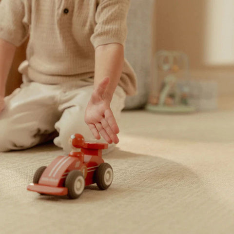Set de coches de carrera retroceso FSC – juguetes madera niño | Little Dutch