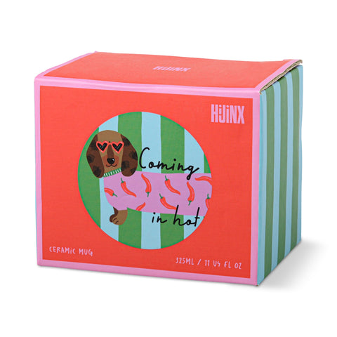 Taza 32,5 cl Perro Salchicha "Coming Hot" – Hijinx