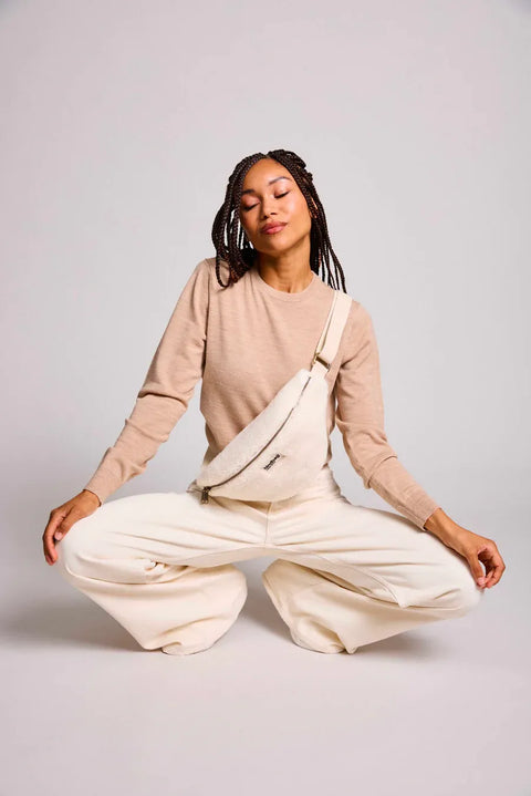 Riñonera Olivia Teddy Blanco ártico - Hindbag