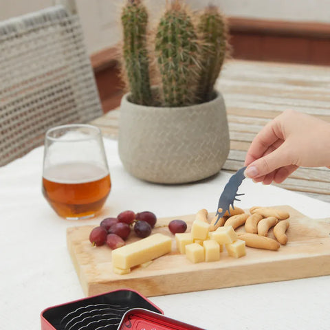Set de 6 Tenedores "Crevettes" aperitivo en una lata Conserverie - Balvi