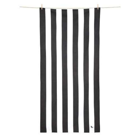 Toalla secado rápido Cabana Negra XL 2x0,9 M - Dock & Bay