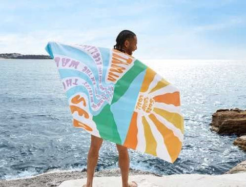 Toalla secado rápido XL 2x0,9 M - Summer Vitamine Sea - Dock & Bay