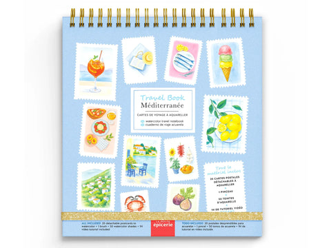 Travel Book Acuarela "Méditerranée" – La Petite Épicerie