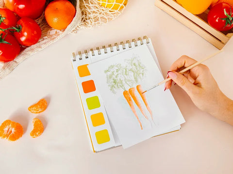 Travel Book Acuarela "Retour de Marché" – La Petite Épicerie