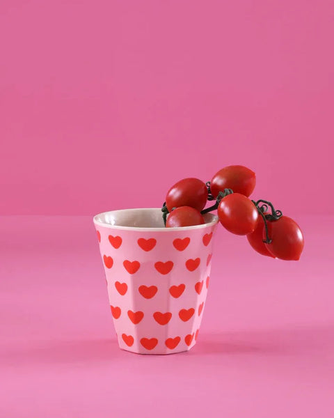 Taza de melamina 25cl con corazones - Sweet Hearts - RICE