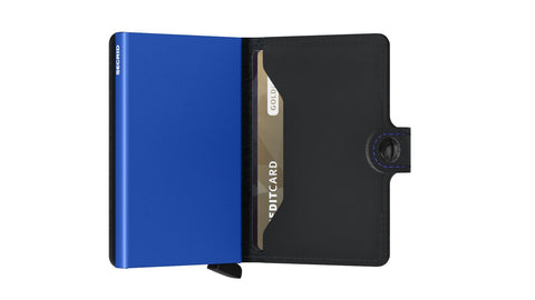 MiniWallet - Matte Black & Blue - Secrid