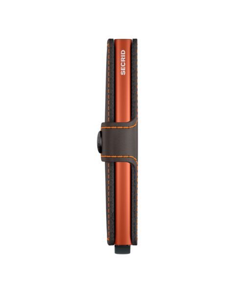 MiniWallet - Matte Truffle & Orange - Secrid
