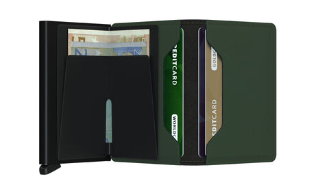 Cartera SlimWallet - Matte Green Black - Secrid