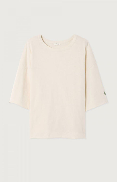 Camiseta mujer Ykobow American Vintage - Nácar